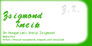 zsigmond kneip business card